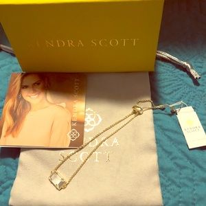 Kendra Scott Gold Phillipa Slate Cats Eye Bracelet